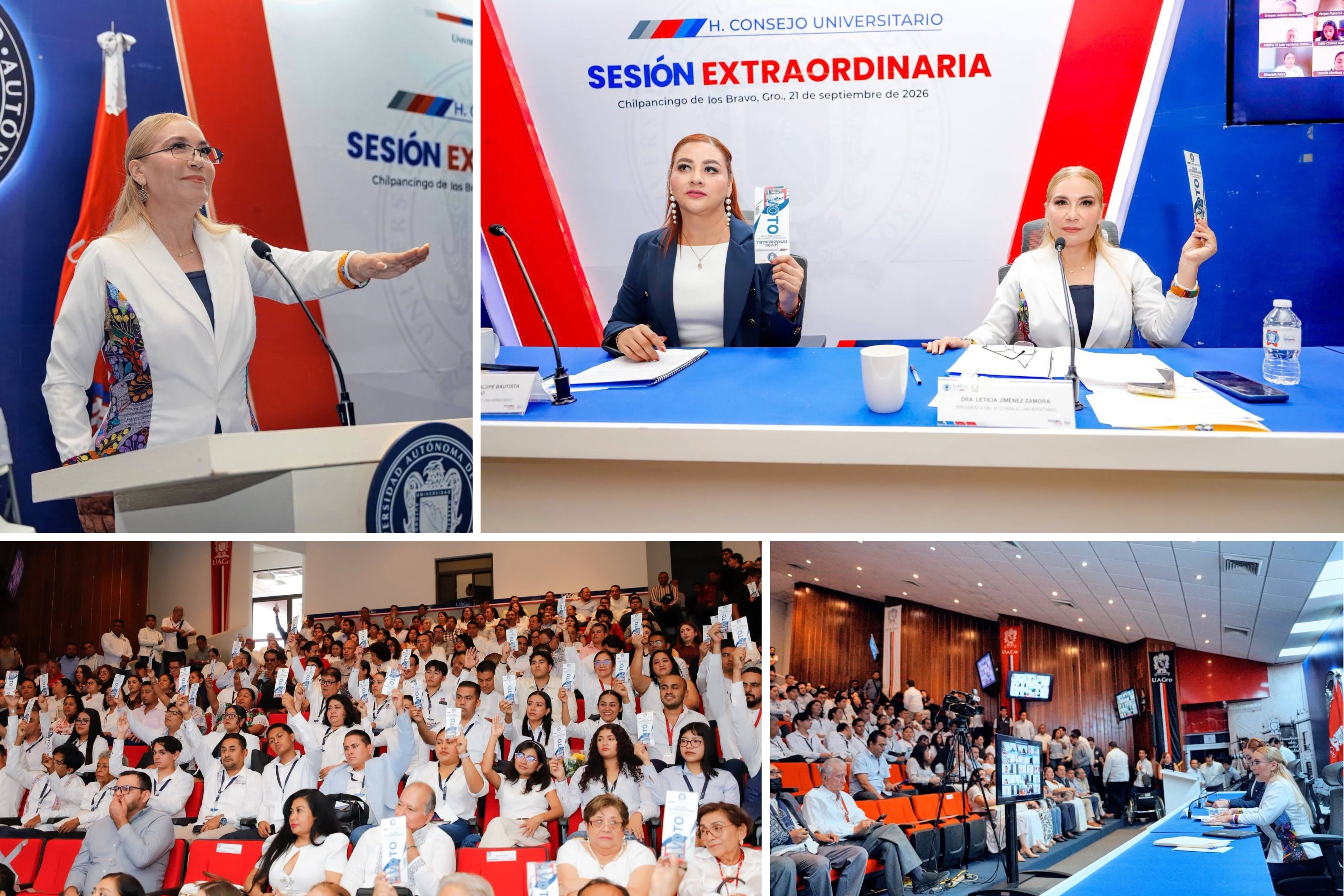 LIDERAZGO Y CONTINUIDAD: APRUEBA EL H. CONSEJO UNIVERSITARIO A LA DRA. LETICIA JIMÉNEZ ZAMORA COMO NUEVA RECTORA DE LA UAGRO